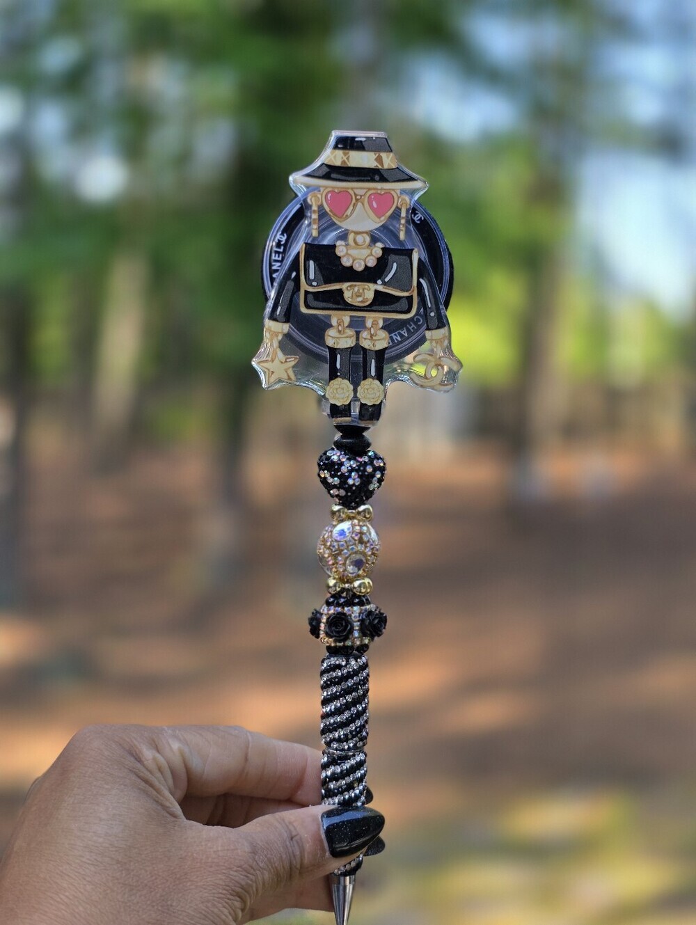 Luxury Themed Beaded Rhinestone Bling Pen